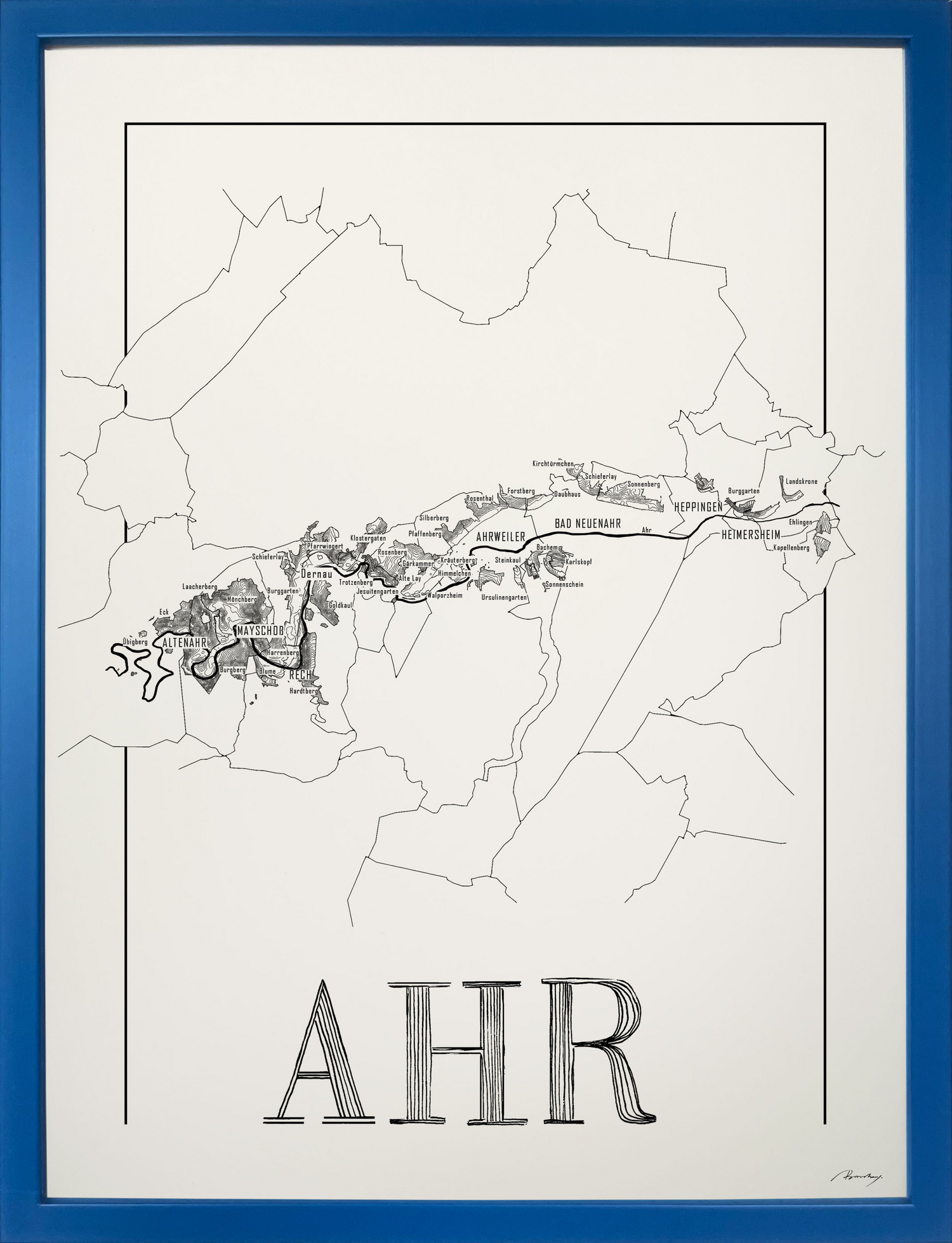 Ahr wine map