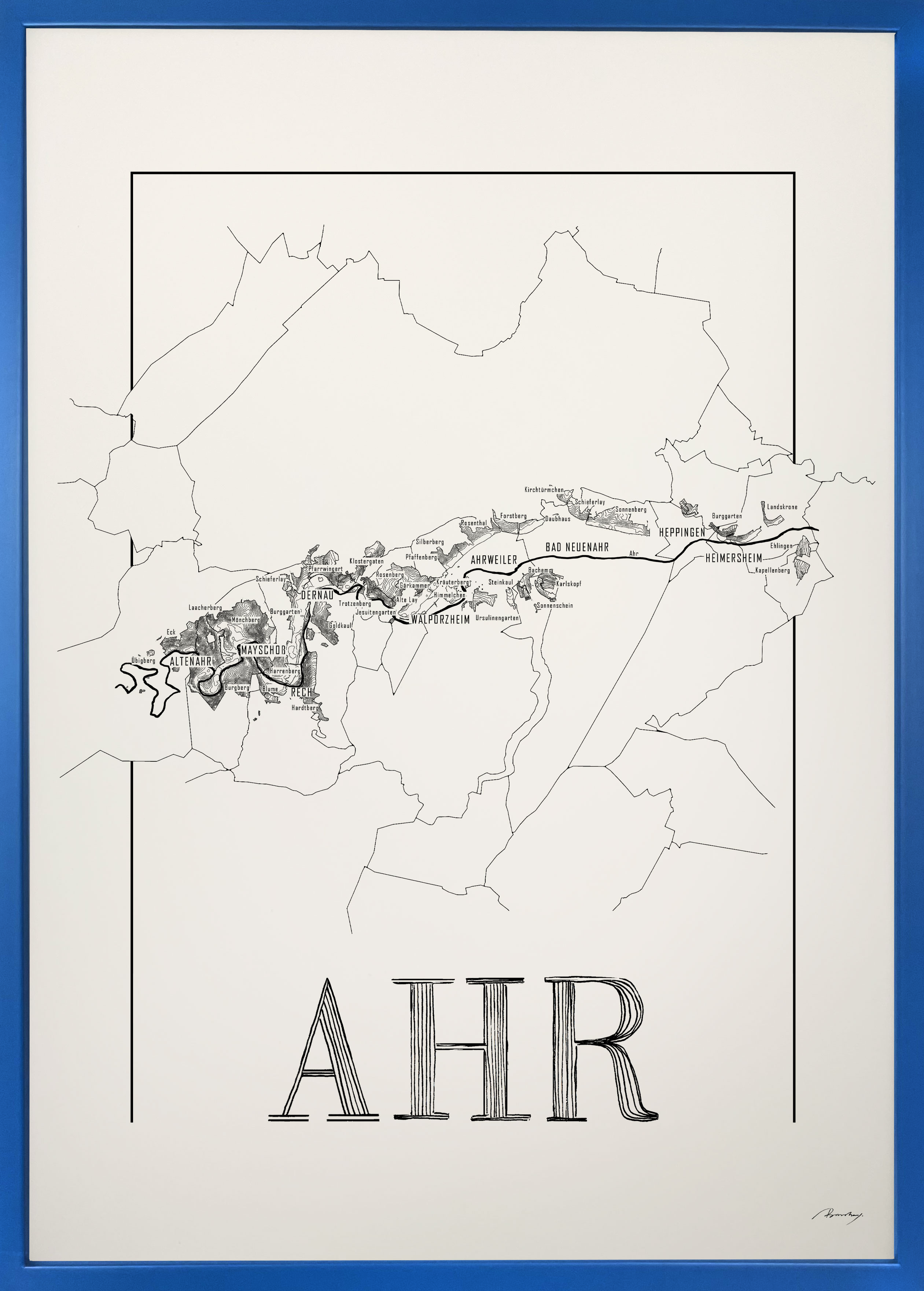 Ahr wine map