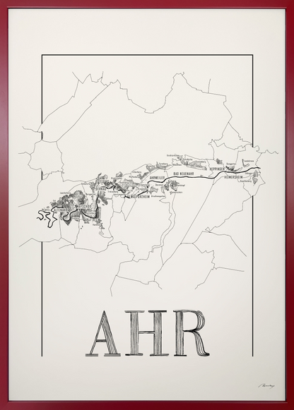 Ahr wine map