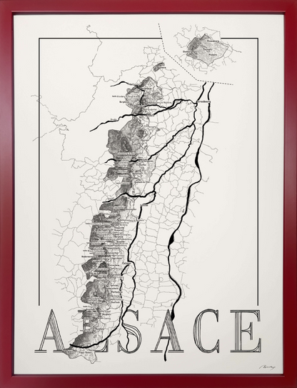 Alsace wine map