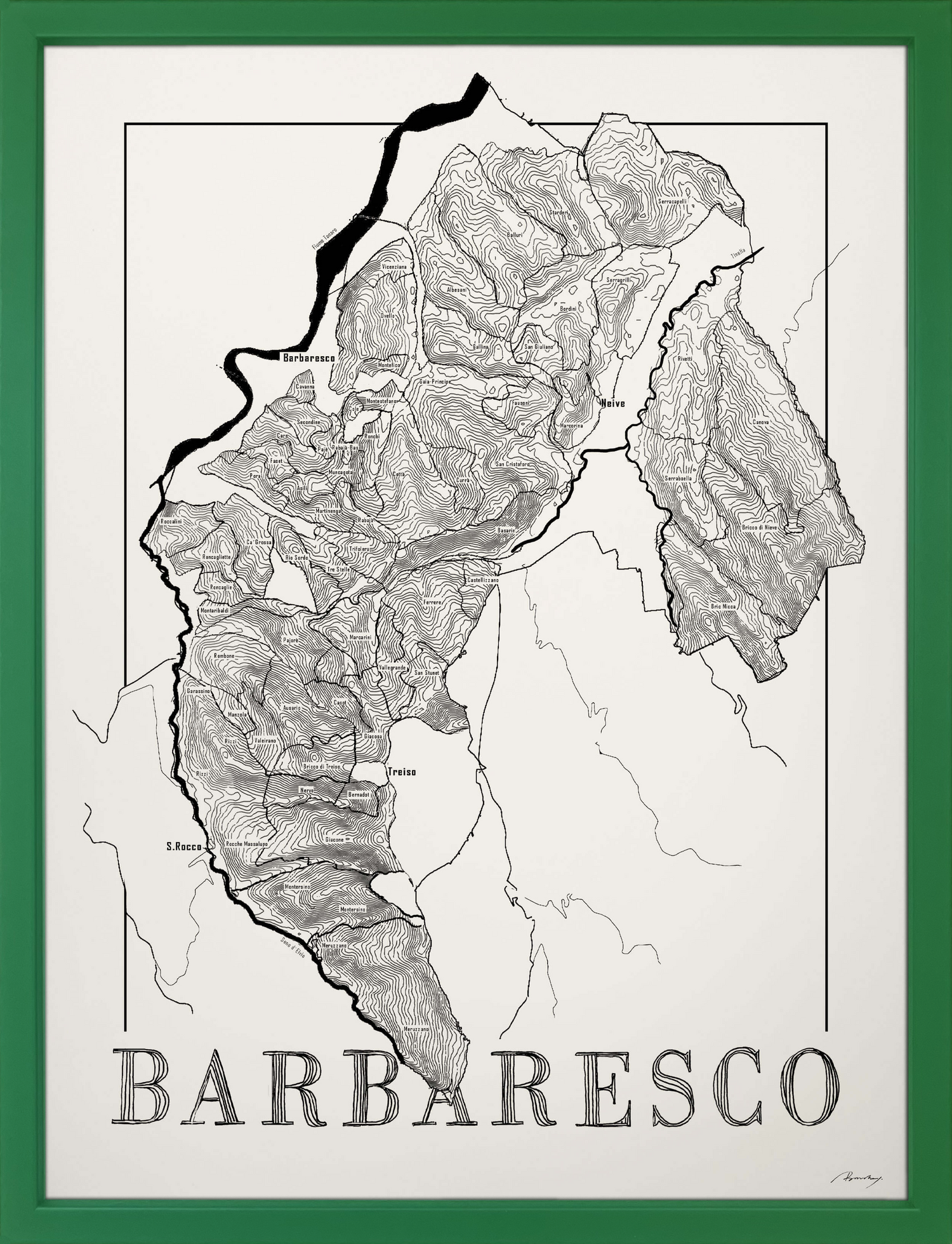 Barbaresco Weinkarte