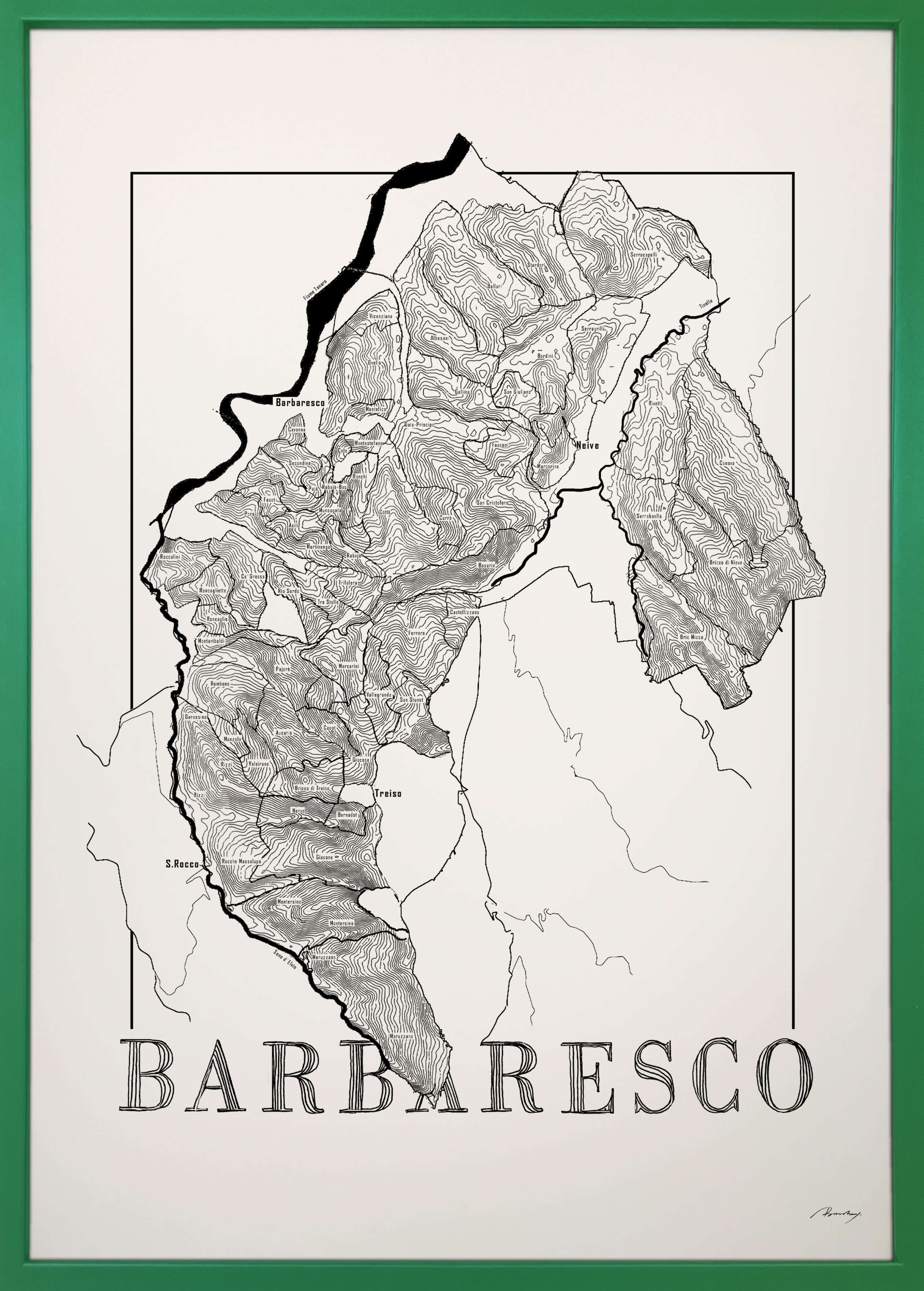 Barbaresco Weinkarte