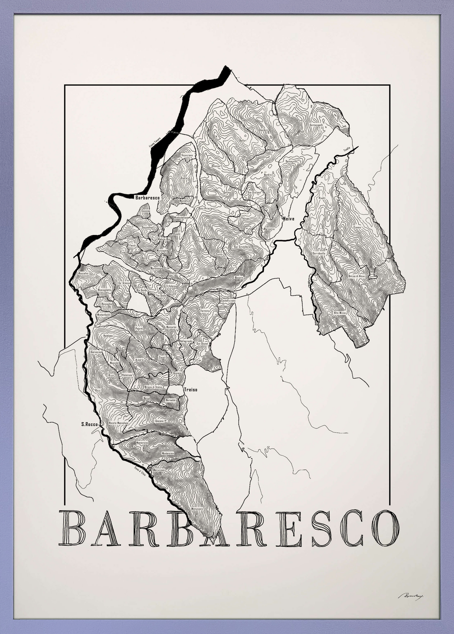 Barbaresco Weinkarte