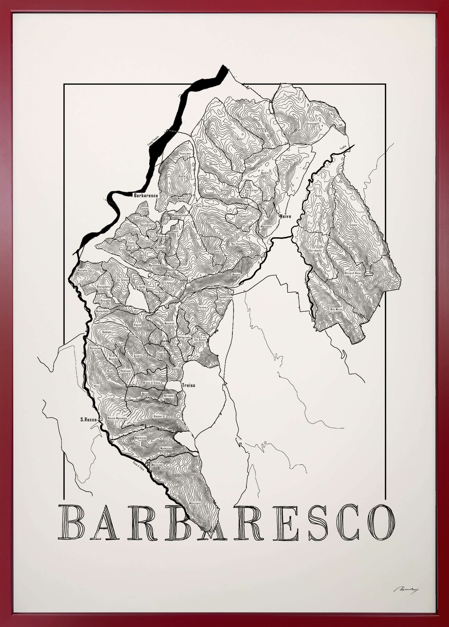 Barbaresco Weinkarte