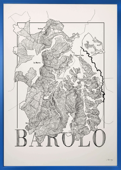 Barolo wine map