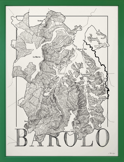 Barolo wine map