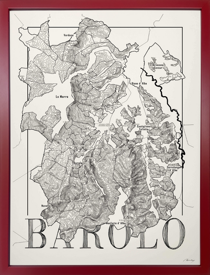 Barolo wine map