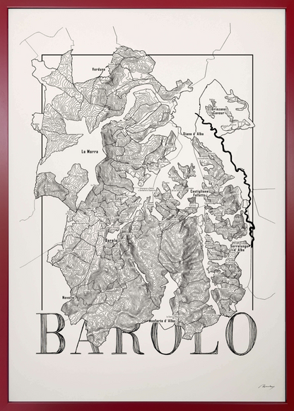 Barolo wine map