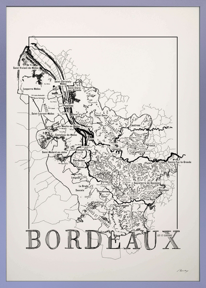 Bordeaux Weinkarte