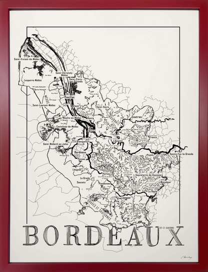 Bordeaux Weinkarte