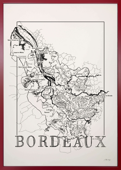 Bordeaux Weinkarte