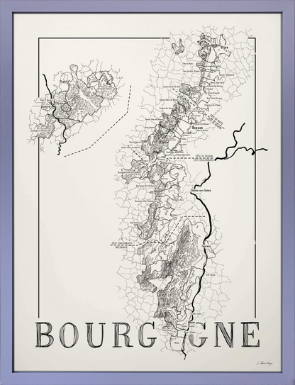 Bourgogne Weinkarte