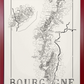 Bourgogne wine map