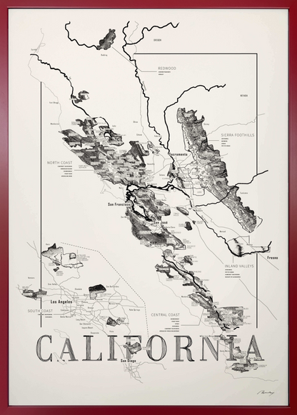 California wine map