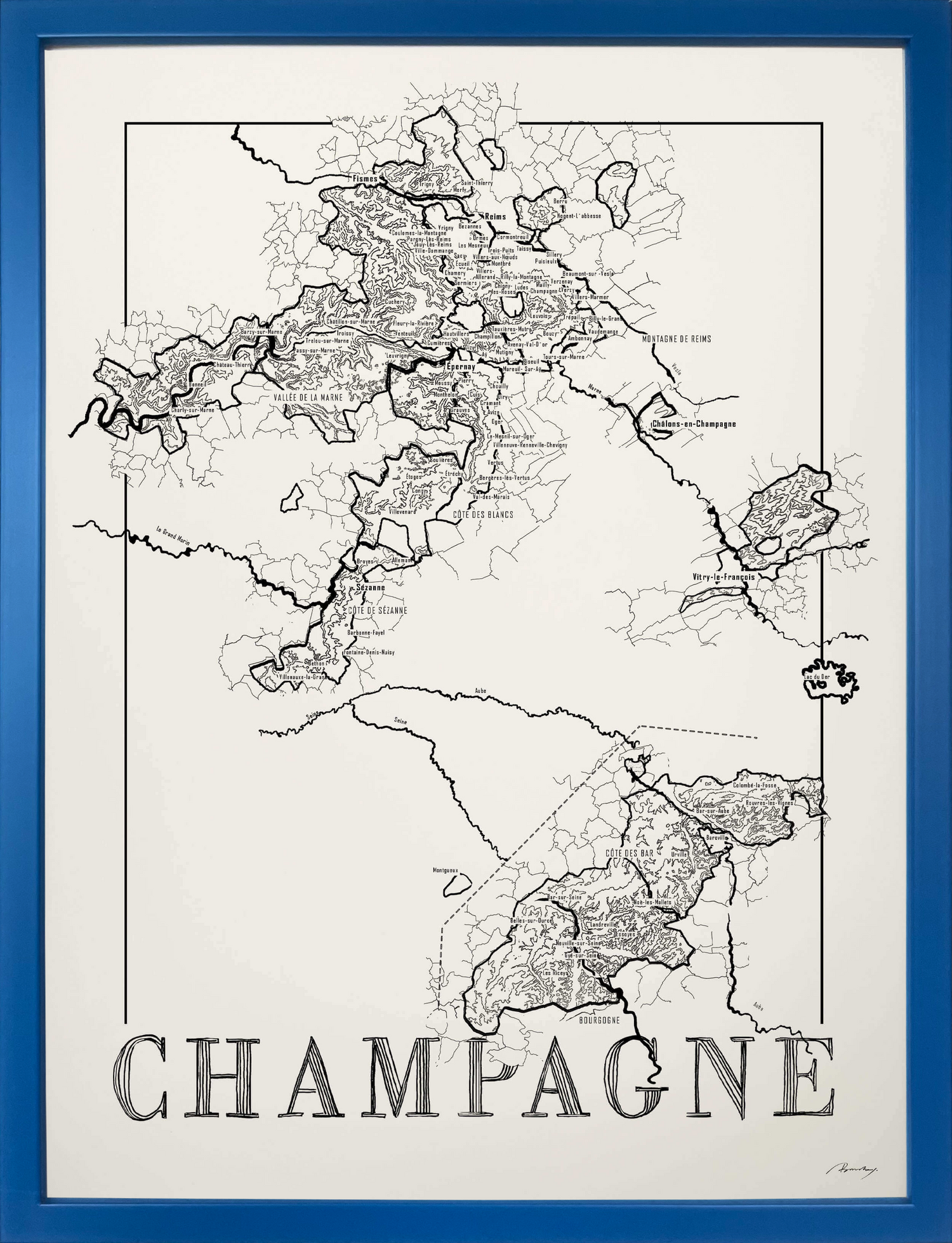 Champagne map