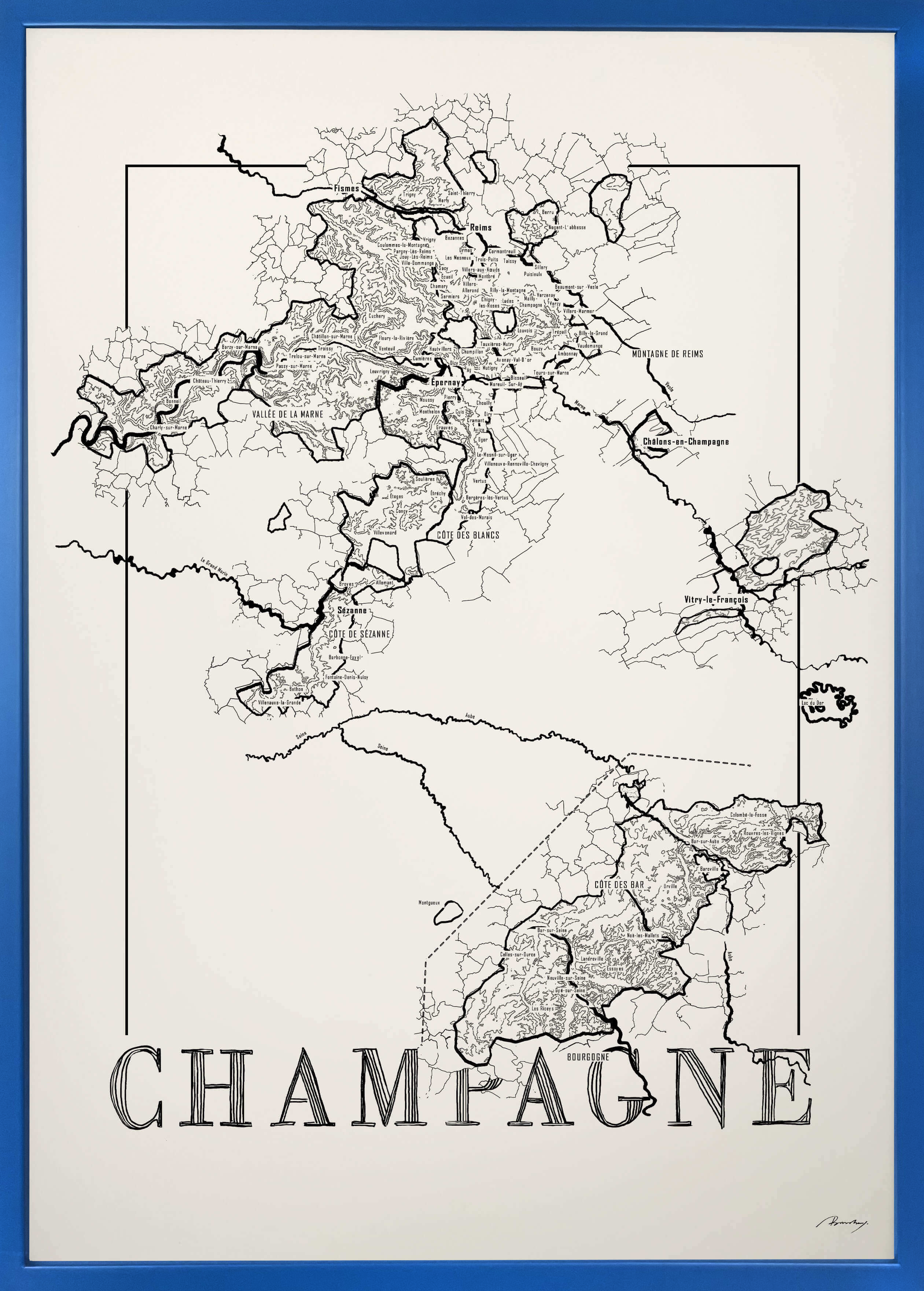 Champagne map