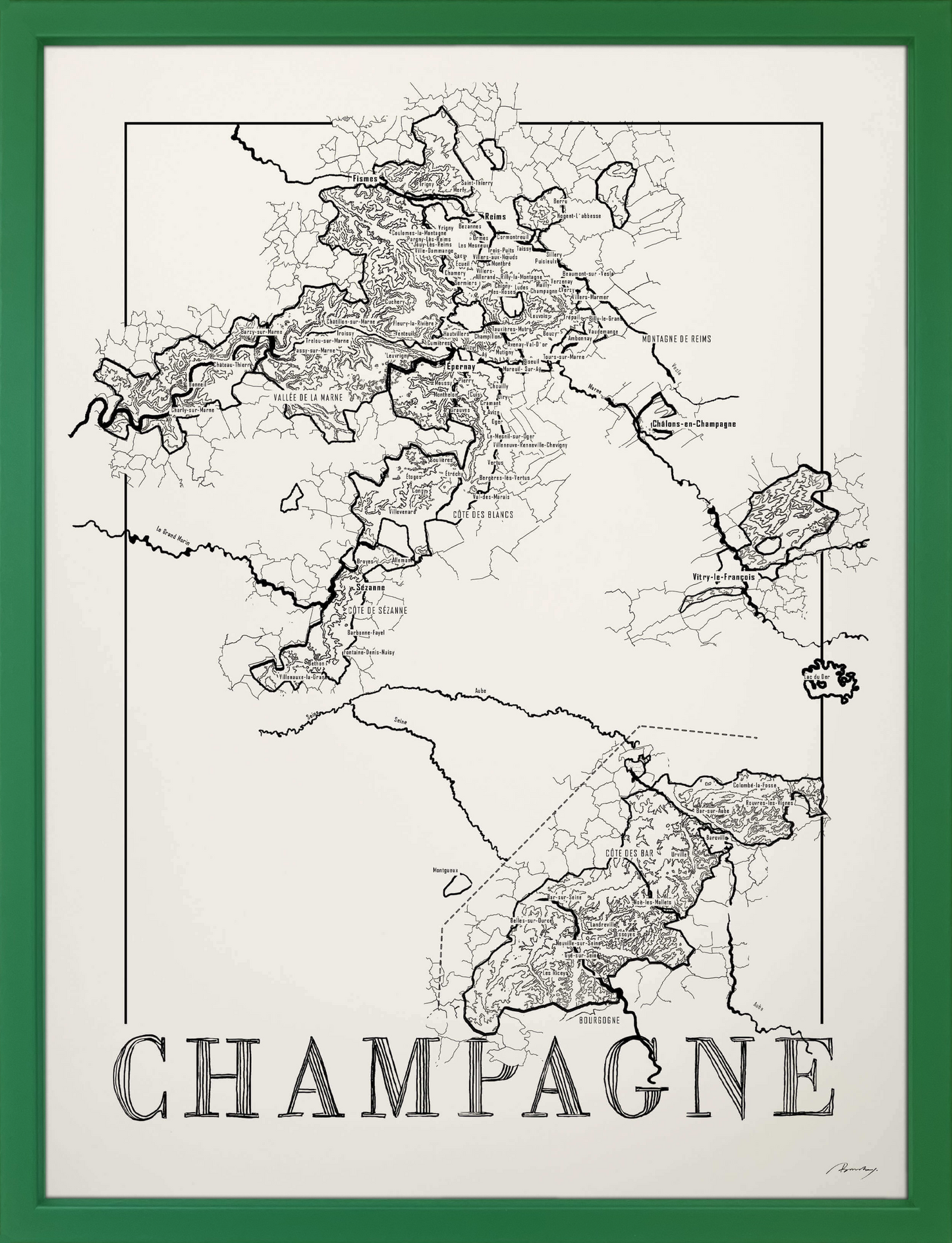 Champagne map