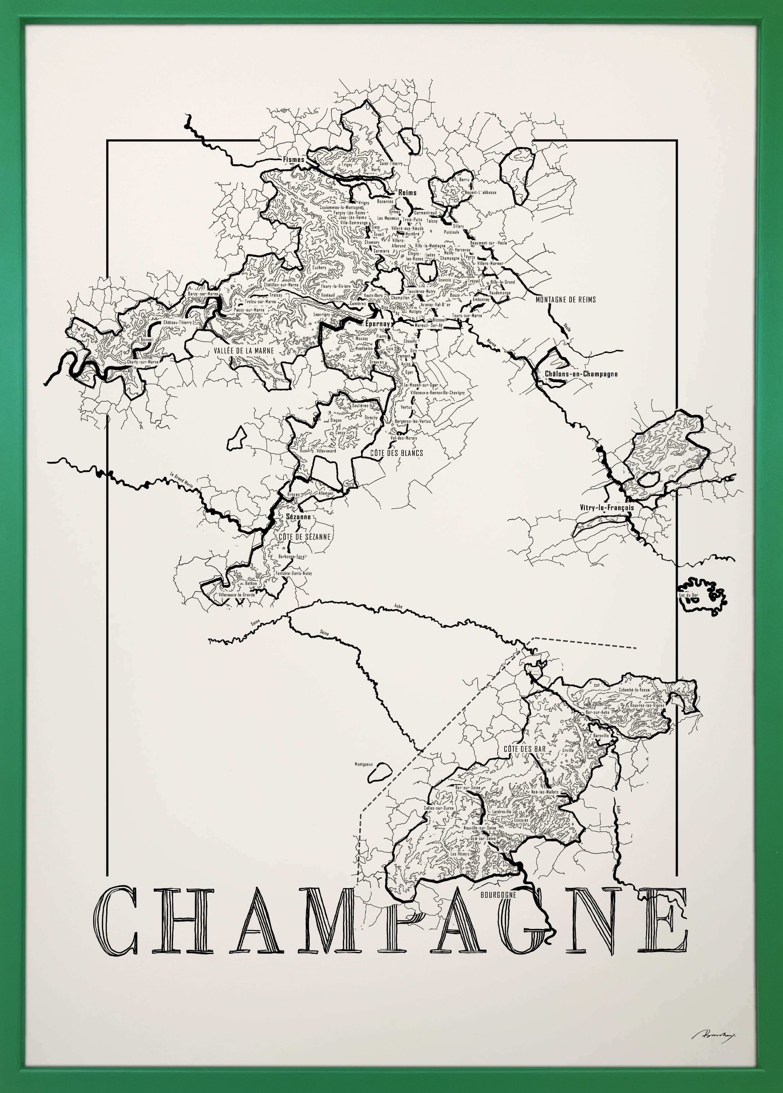 Champagne map