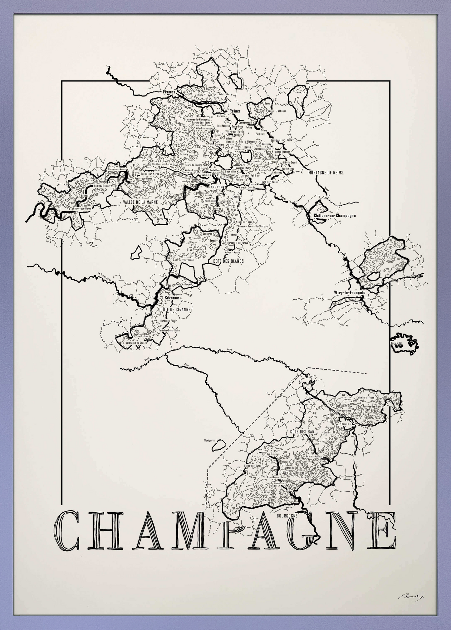 Champagne map