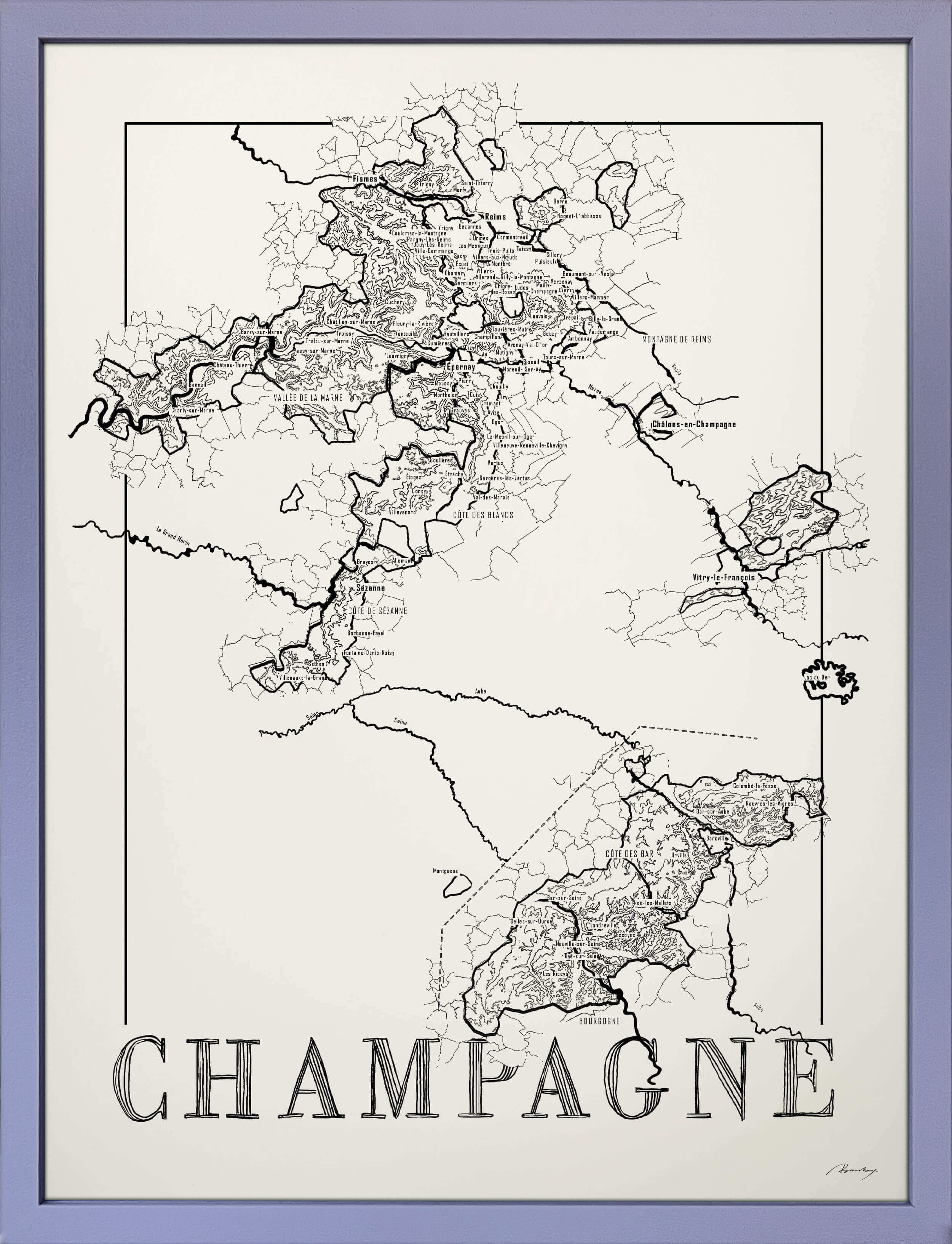 Champagne map