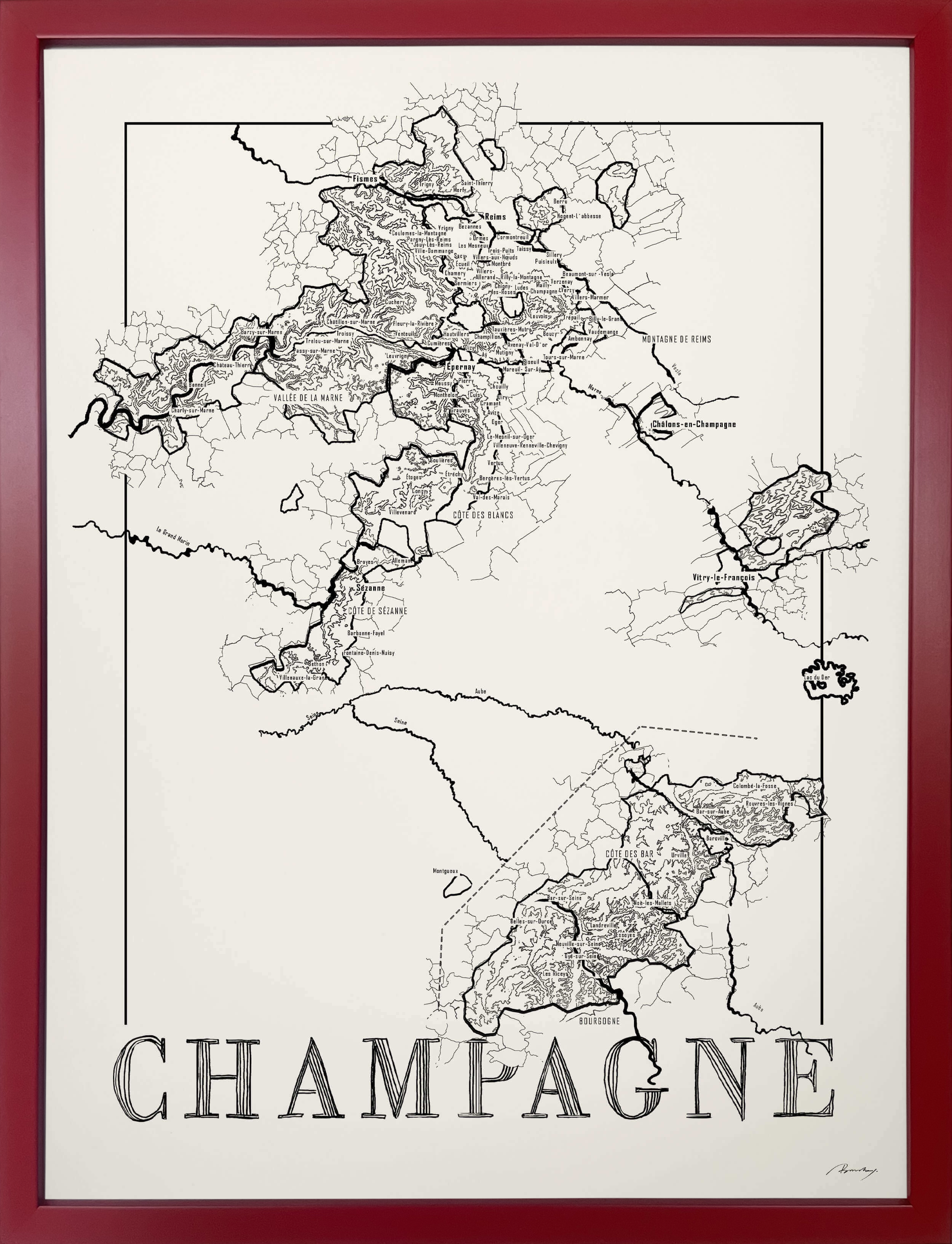 Champagne map