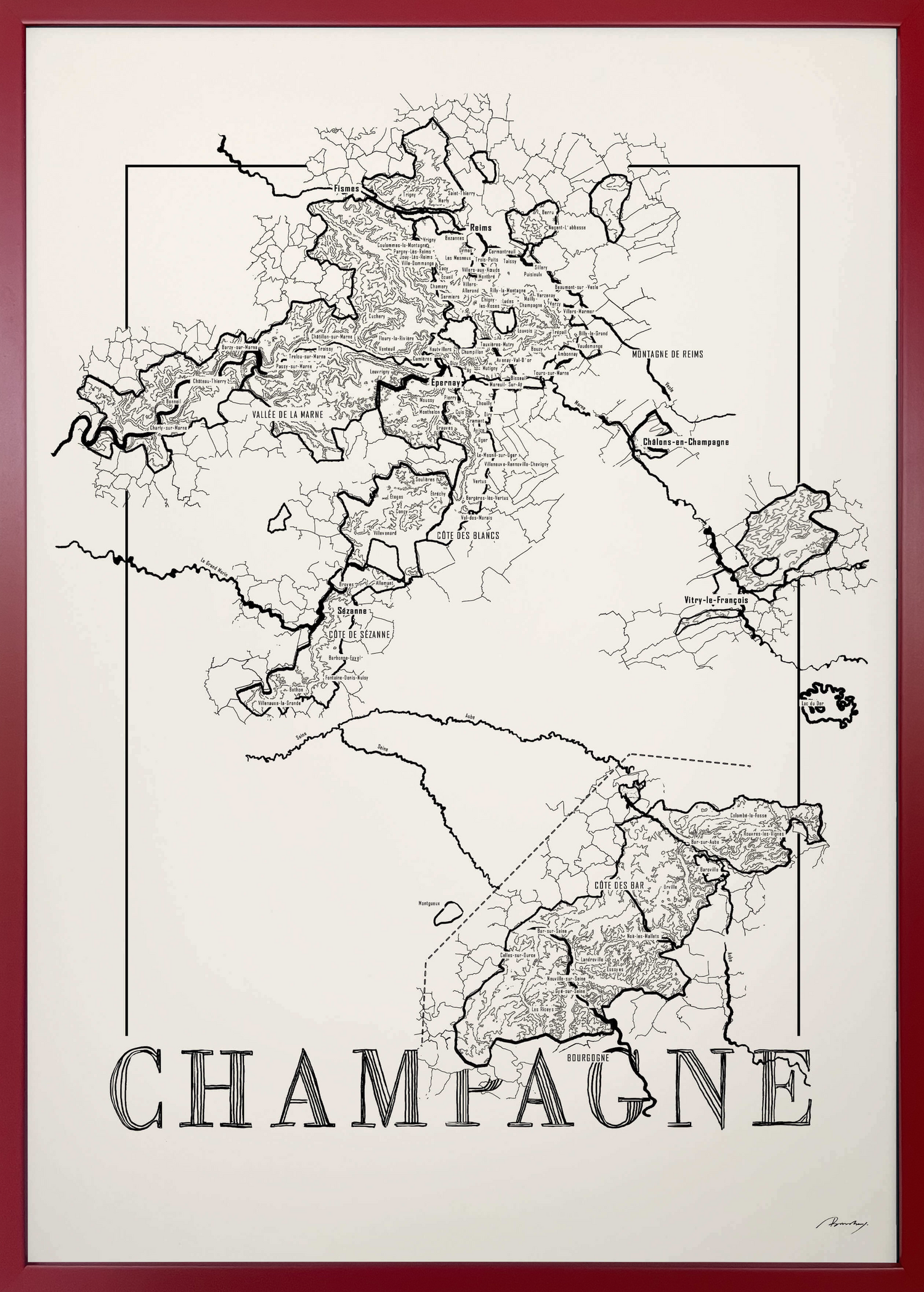 Champagne map