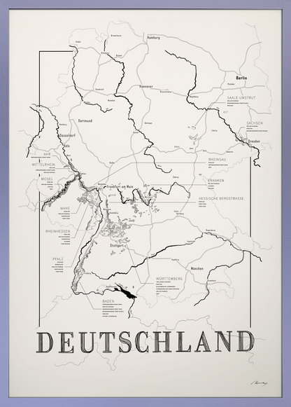 Deutschland wine map