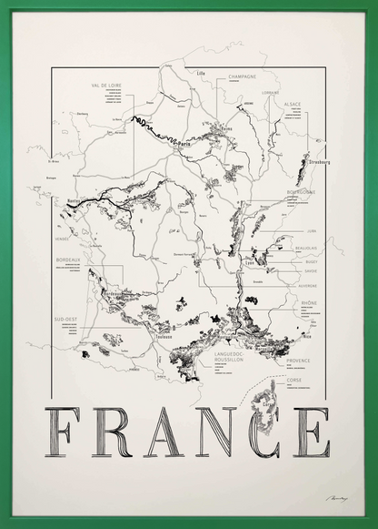 France wine map