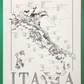 Italia wine map