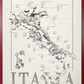 Italia wine map