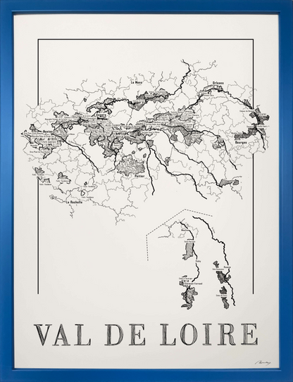 Val de loire wine map