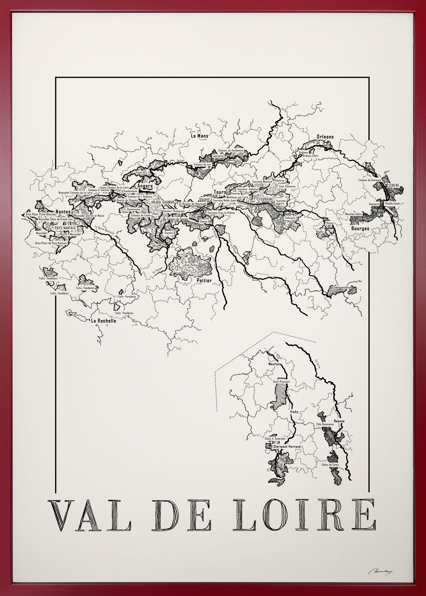 Vinkarta - Val de Loire
