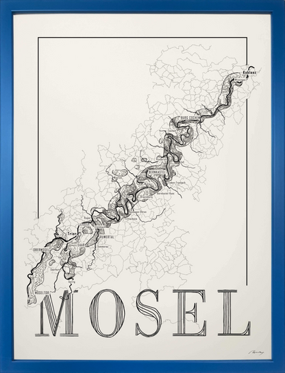 Mosel wine map