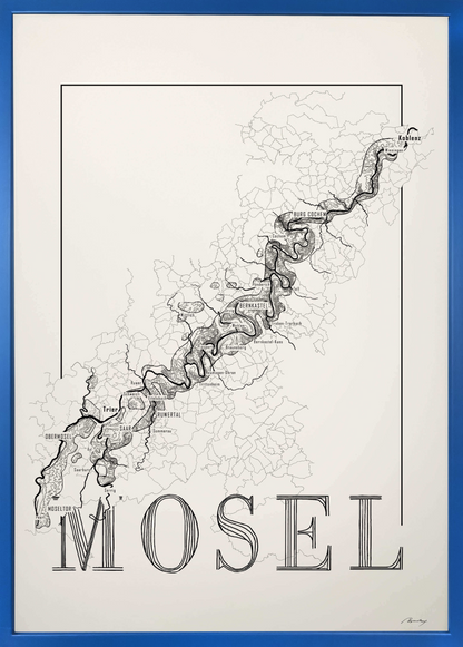 Mosel wine map