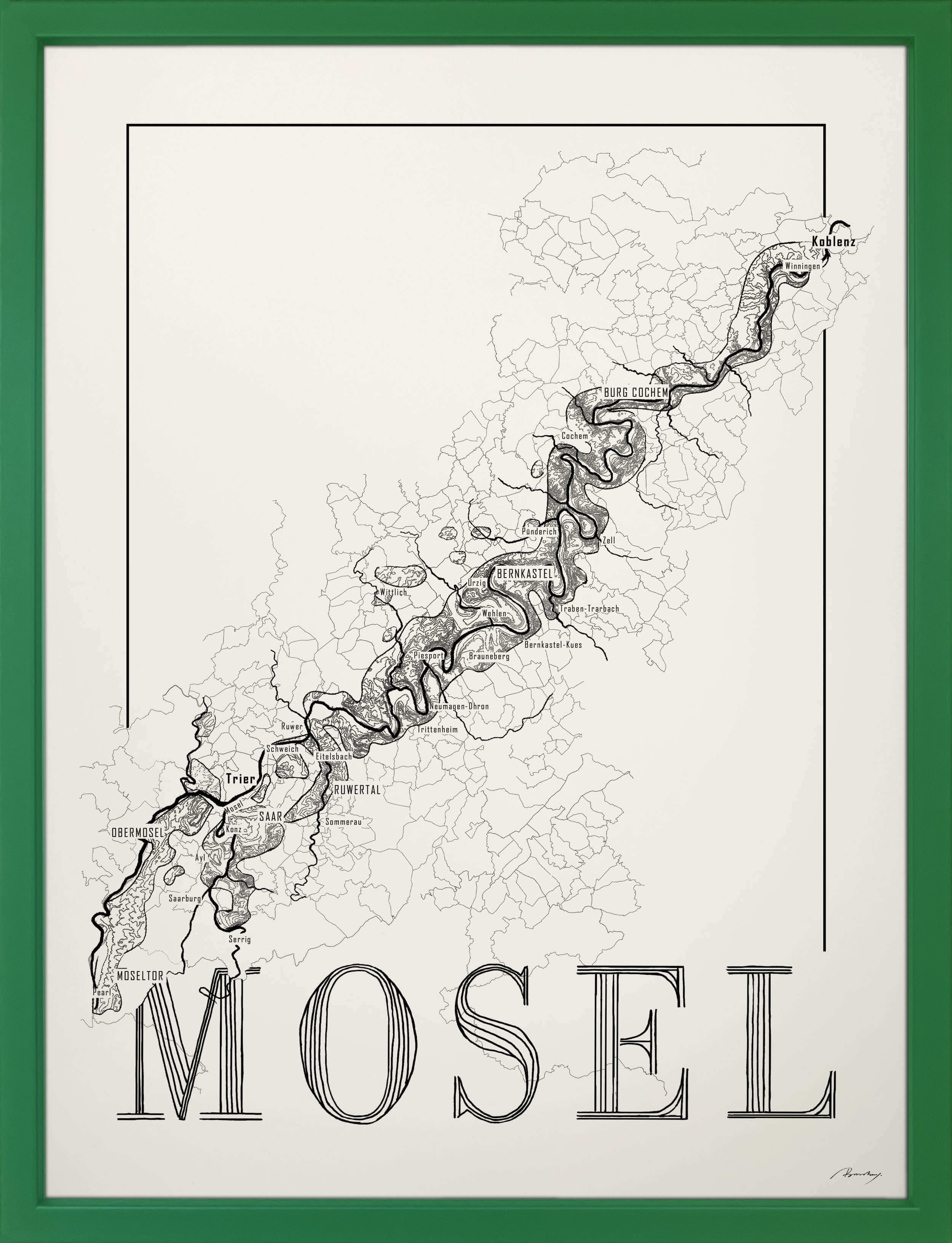 Mosel Winekarte