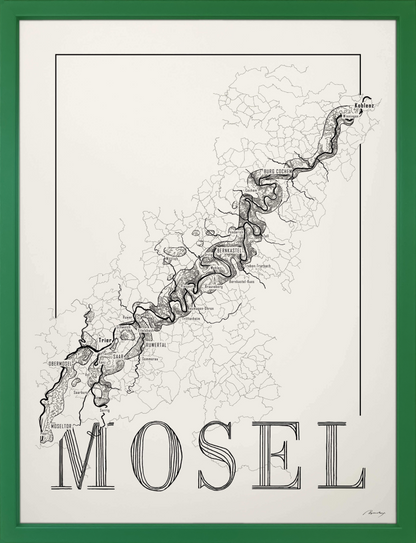 Mosel wine map