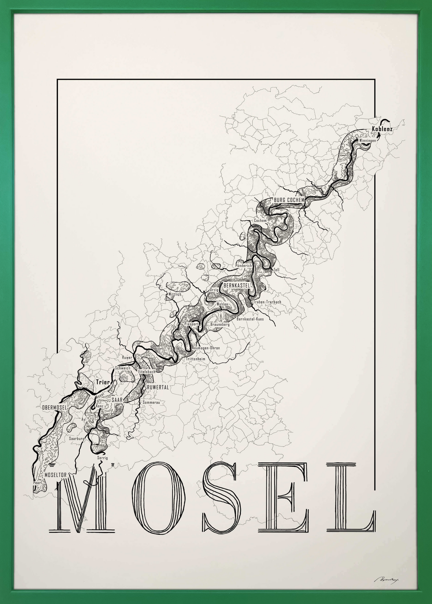 Mosel Winekarte