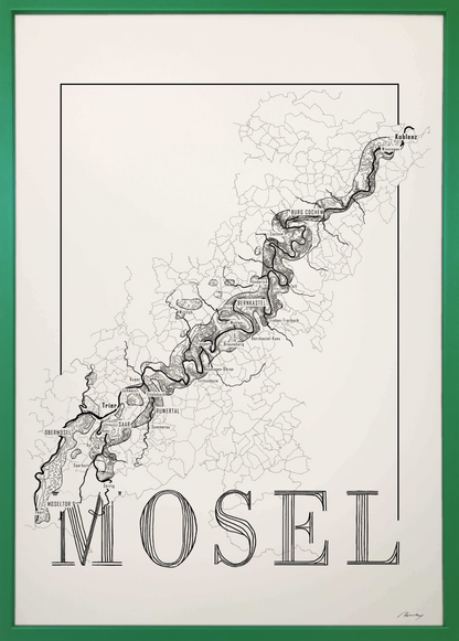 Mosel wine map