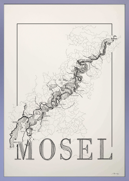 Mosel wine map