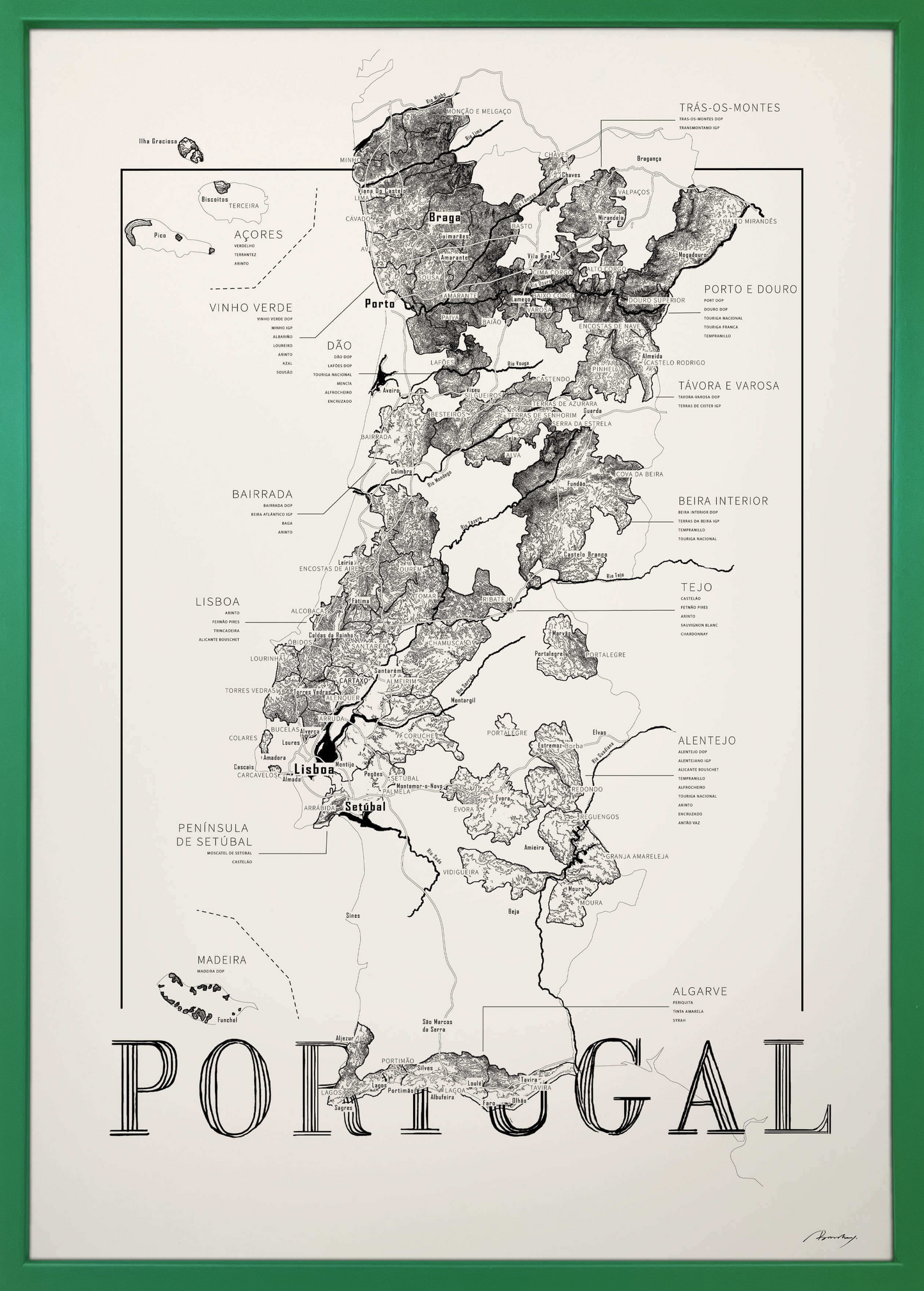 Portugal Weinkarte