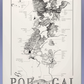 Portugal wine map