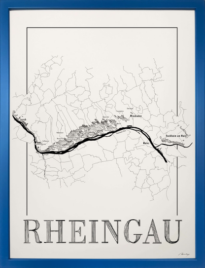 Rheingau wine map