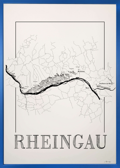 Rheingau wine map