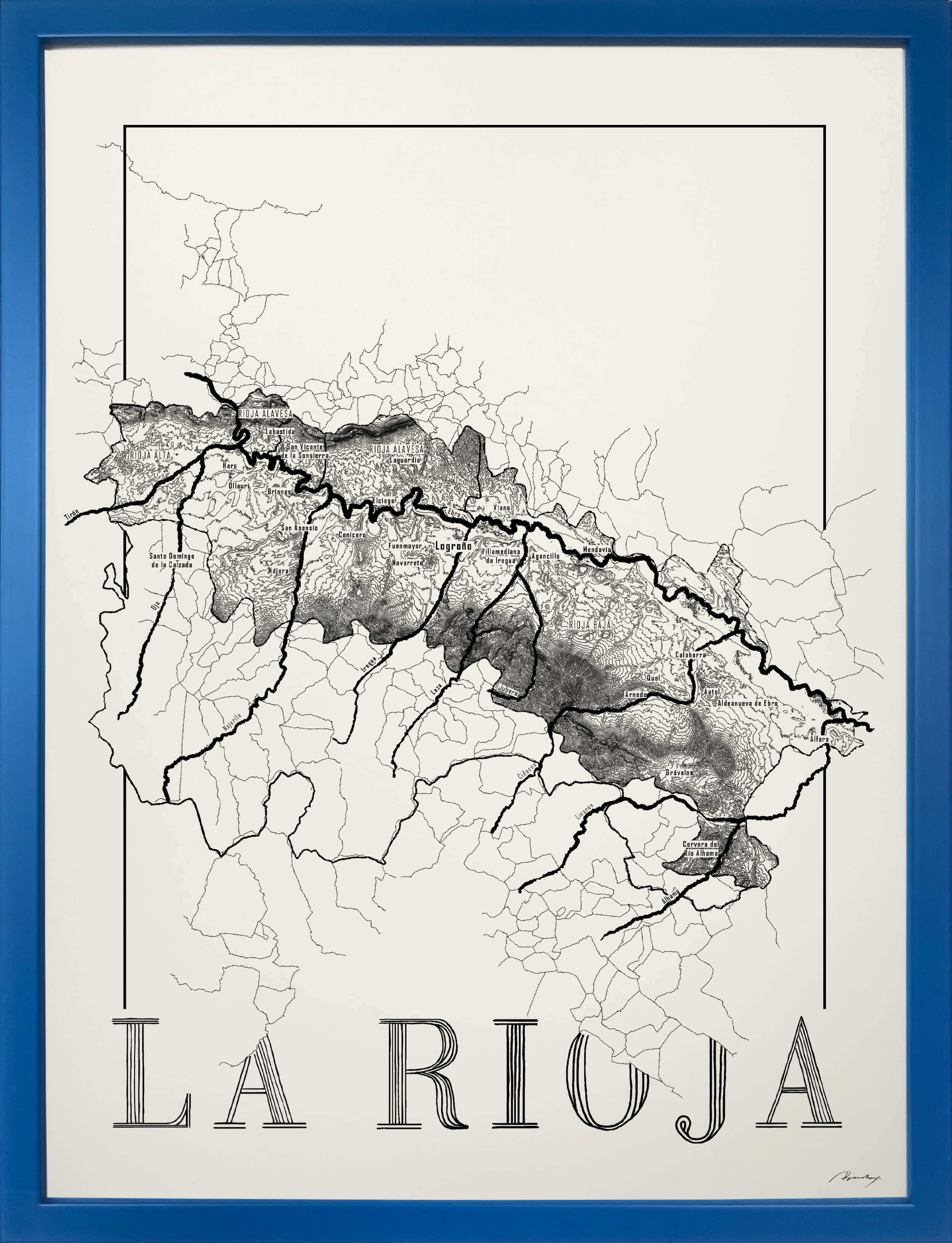 La rioja wine map