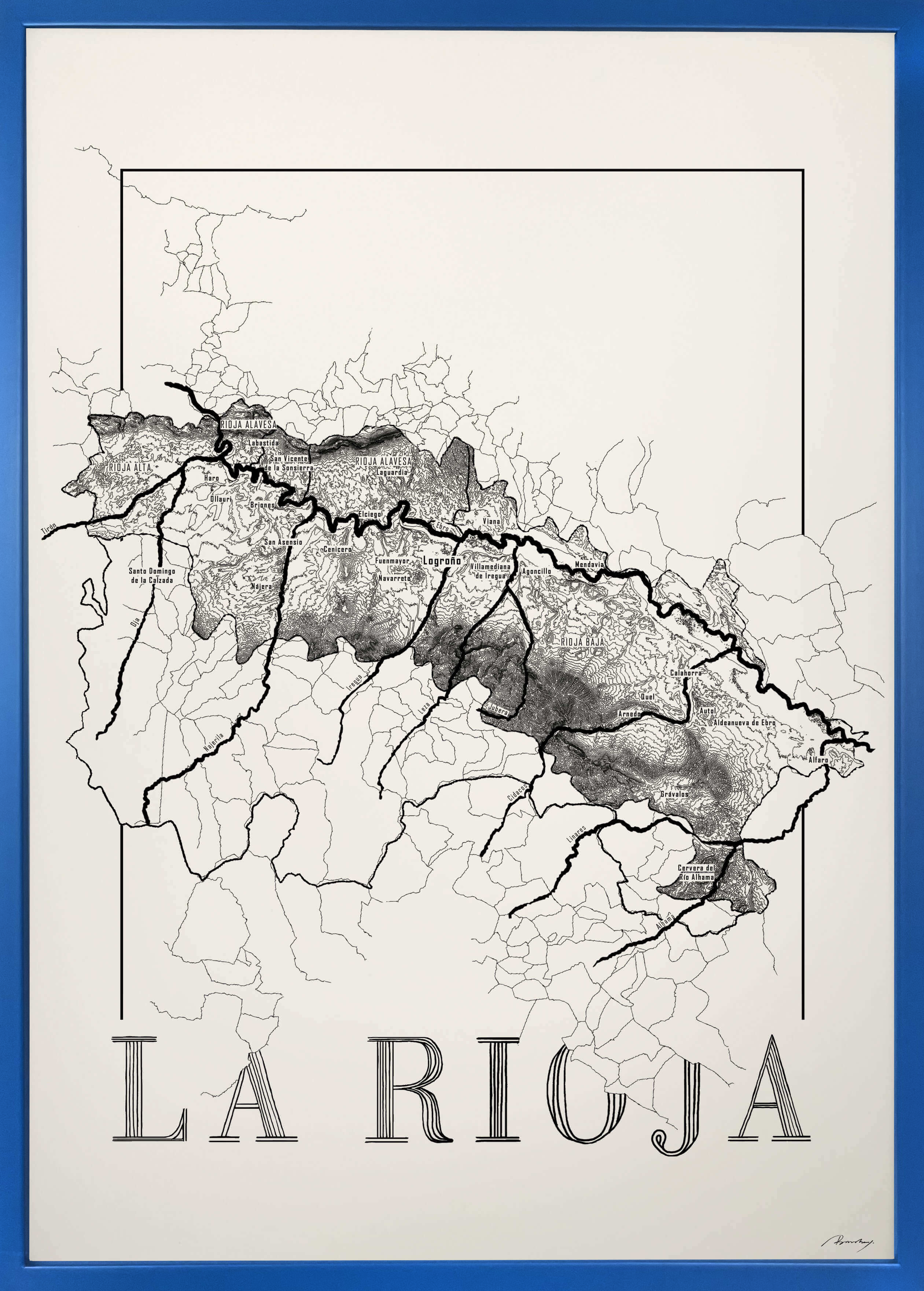 La rioja wine map