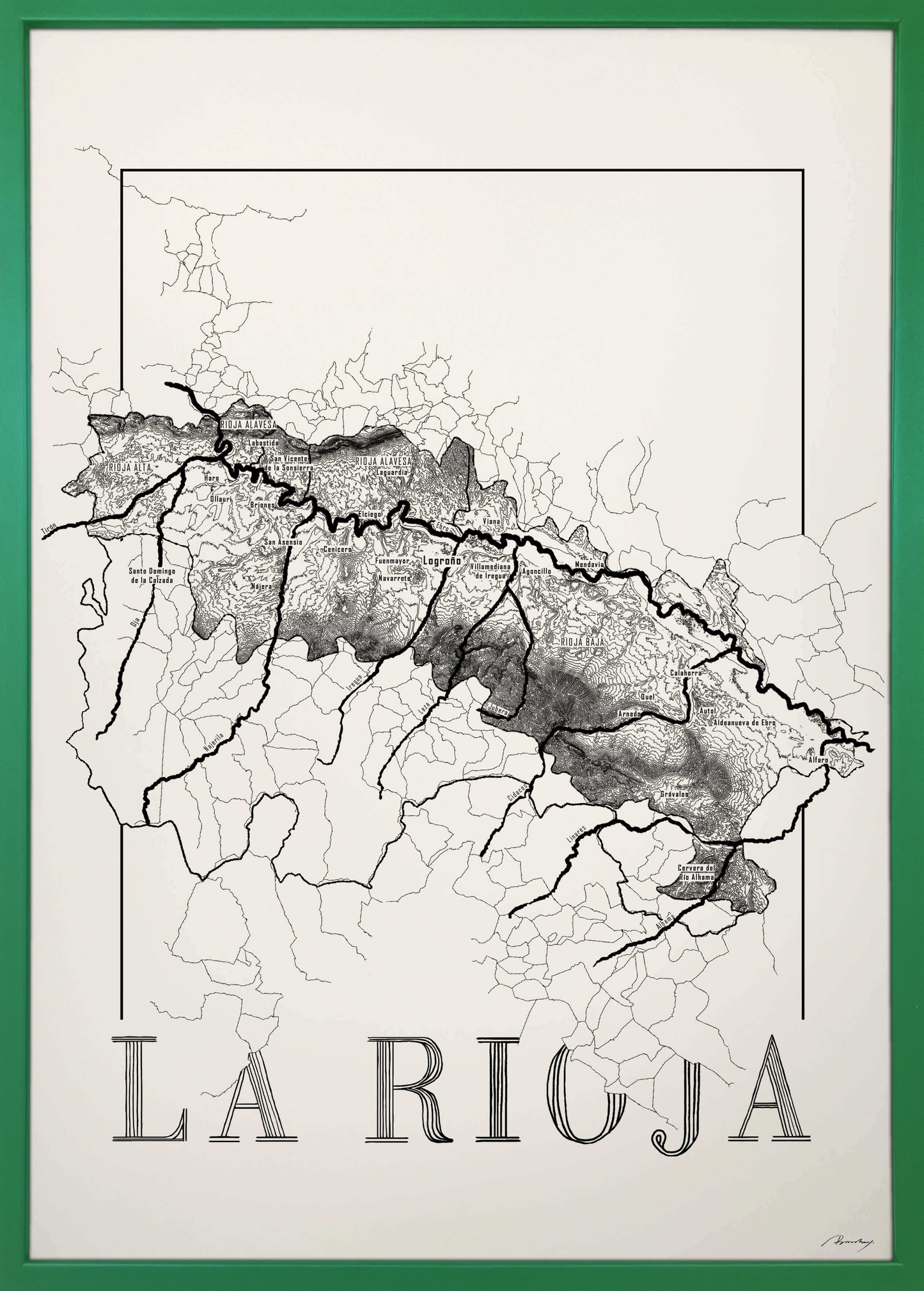 La rioja wine map