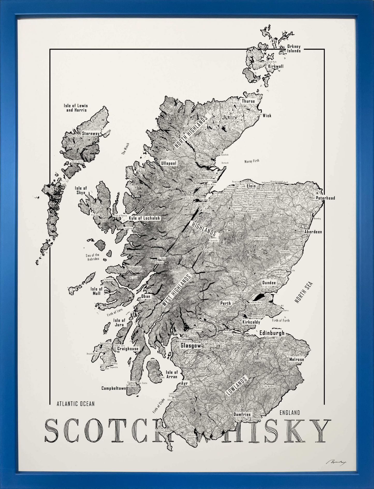 Scotch whisky map