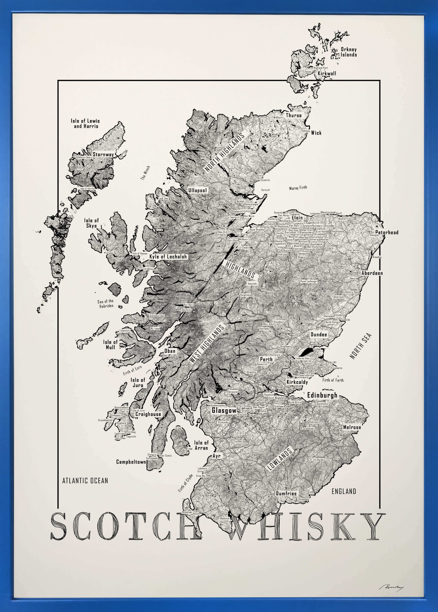 Scotch whisky map