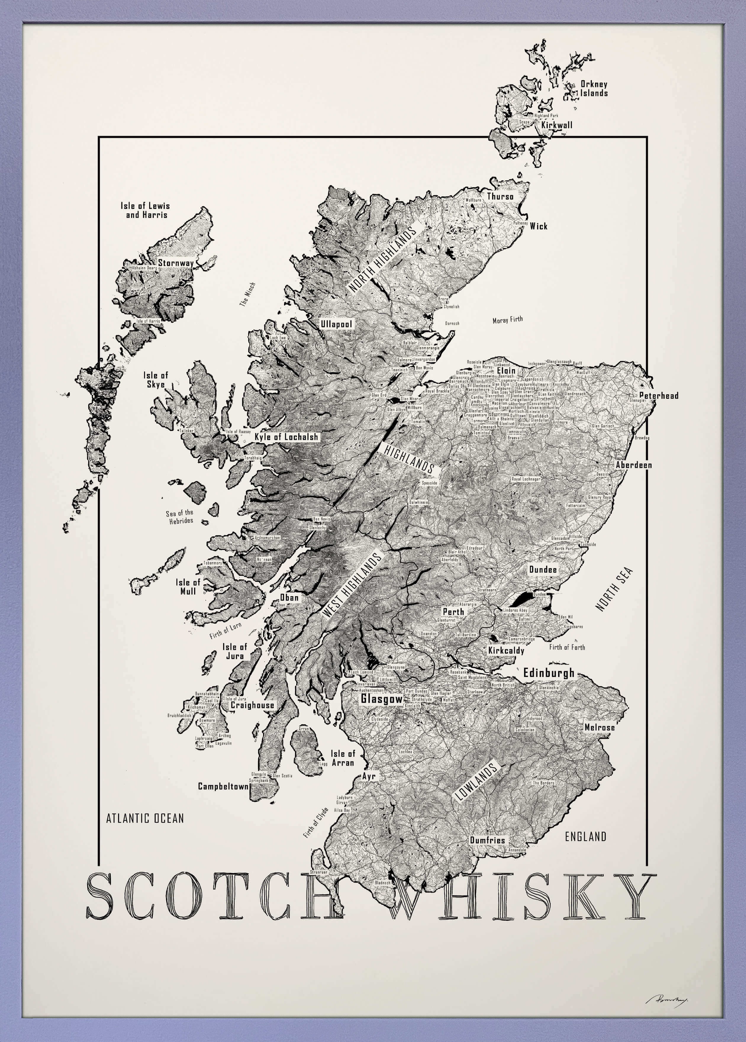 Scotch Whisky Karte