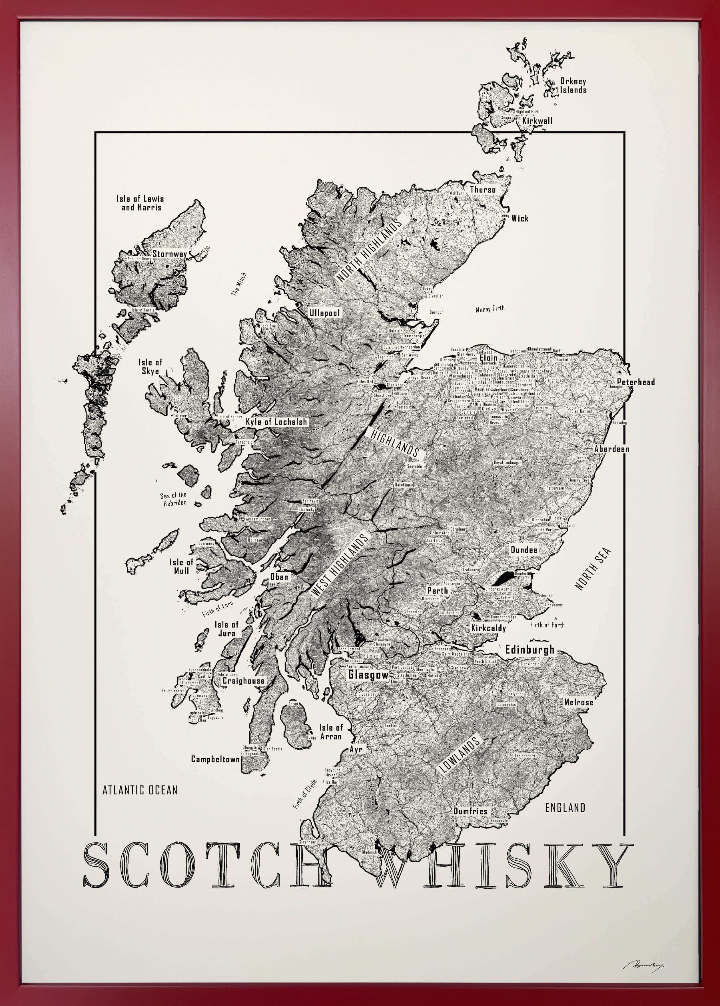 Scotch Whisky Karte